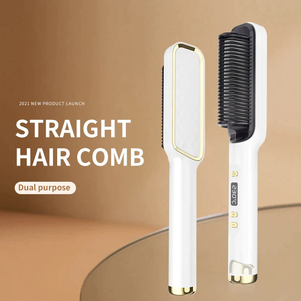 Multifunctional Tourmaline Ceramic Hair Comb: Fast Hair Styling Tool