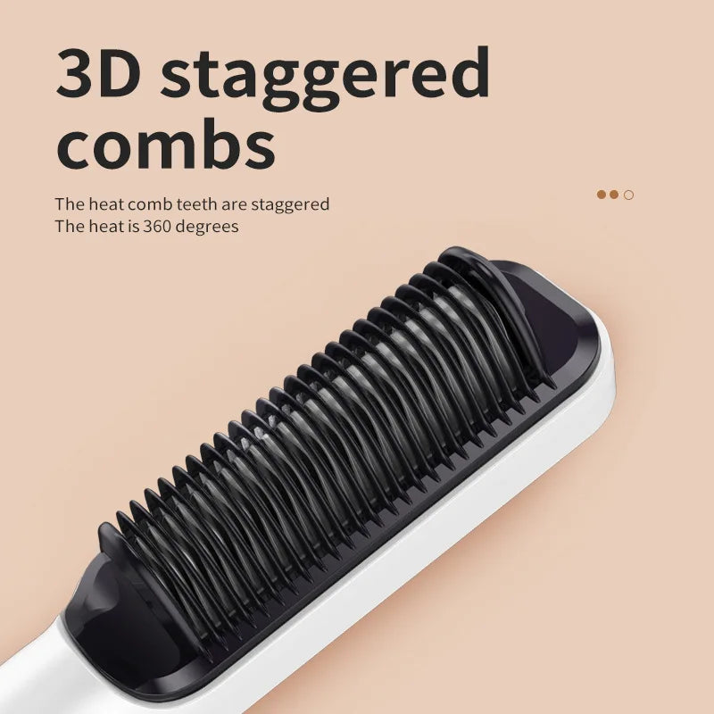 Multifunctional Tourmaline Ceramic Hair Comb: Fast Hair Styling Tool